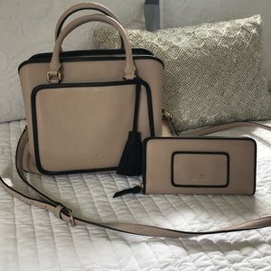 Kate spade handbag and matching wallet